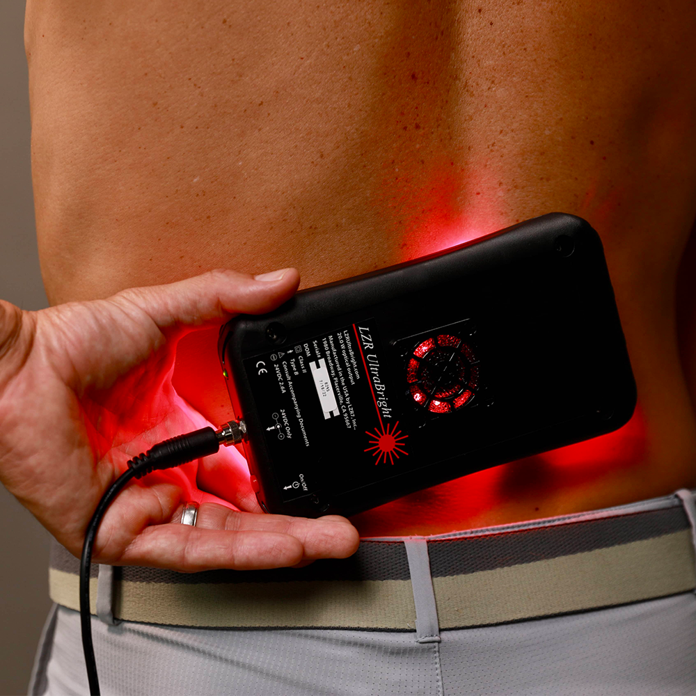 LZR Ultrabright treating lower back pain 